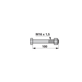 Schraube mit Sicherungsmutter (00531385) Prillinger