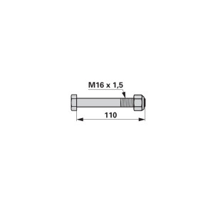 Schraube mit Sicherungsmutter (00531386) Prillinger