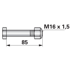 Schraube mit Sicherungsmutter (00531388) Prillinger