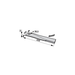 Schlegelmesser rechts Anstelle (00531406) Prillinger