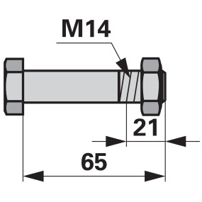 Schraube M14 X 2 X 65 (00531416) Prillinger