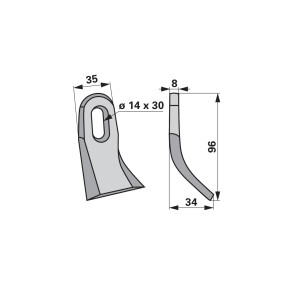 Y-Messer  Anstelle Von Kuhn A5 (00531431) Prillinger