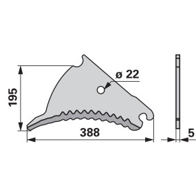 Messer Anstelle Von Deutz Fahr (00543598) Prillinger