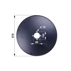 Sechscheibe Dm=570Mm, Lk=110Mm (00552147) Prillinger