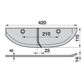 Roderschare links Barigelli 42 (00560401) Prillinger