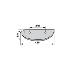 Rodeschar rechts L 420 H 115 L (00560422) Prillinger