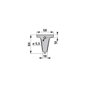 Fingerplatte 58 Mm Anstelle Vo (00602296) Prillinger