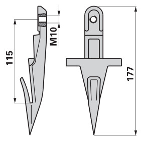 Einzelfinger Ganzstahlfinger Z (00603190) Prillinger