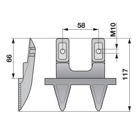 Doppelmulchfinger Anstelle Von (00604207) Prillinger