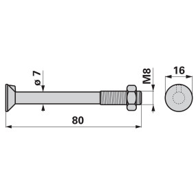 Senkschraube M8X80 Anstelle Vo (00606248) Prillinger