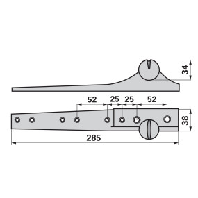 Messerkopf Guß mit 8 Mm Löcher (00606405) Prillinger