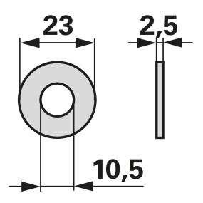 Spannscheibe 10,5 X 23 X 2,5 (00606440) Prillinger