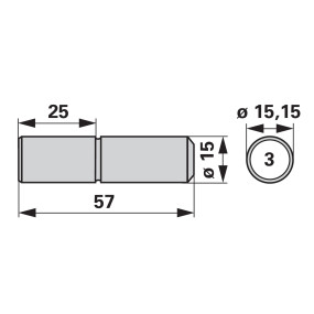 mitnehmerbolzen Dm 15,15 Mm (00606586) Prillinger