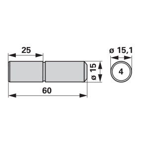 mitnehmerzapfen Dm 15,10 Mm An (00606598) Prillinger