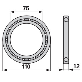 Kugellager 75X110X12 Mm Anstel (00606600) Prillinger