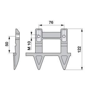 Doppelmulchfinger links (00606796) Prillinger