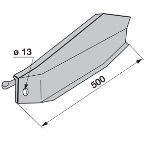 Schwadblech rechts Breite 475 (00606812) Prillinger