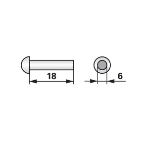 Rundkopfniete 6X18 Mm Din 660 (00611818) Prillinger