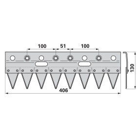 Gegenschneide Glatt Anstelle V (00612120) Prillinger