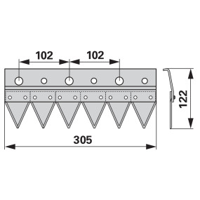 Gegenschneide links Glatt Anst (00612142) Prillinger