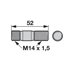 Stiftschraube M14X1,5X52 Anste (00616434) Prillinger