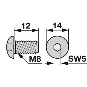 Spezialschraube M8X12 (00616440) Prillinger