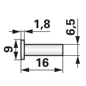 Senkkopfniete 6,5 X 16, Zu Bcs (00616603) Prillinger