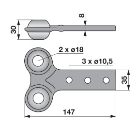 Umlenkhebel Anstelle Von Mörtl (00622305) Prillinger