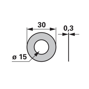 Einstellscheibe 15X30X0,3 Mm D (00629121) Prillinger