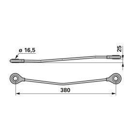 Lenkstange Hinten Hinten, Anst (00647708) Prillinger