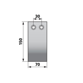 Schare 150X70 La=30Mm (00690113) Prillinger