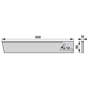 Stockräumerschwert 500X80X10Mm (00690150) Prillinger