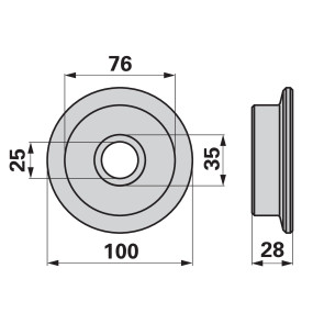 Laufrad Dm 76 Mm Zu Agrar (00700142) Prillinger