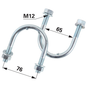 Befestigungsbügel M12 Set 2 St (00710109) Prillinger