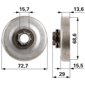 Ringkettenrad Anstelle Von Ore (00763133) Prillinger