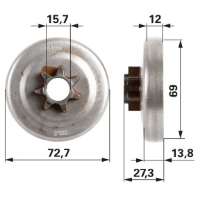 Spurkettenrad Anstelle Von Ore (00763139) Prillinger