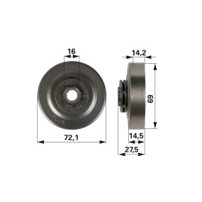 Ringkettenrad Anstelle Von Ore (00763867) Prillinger