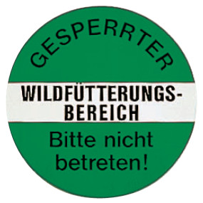 Warntafel Gesperrter -Wildfütt (00768460) Prillinger