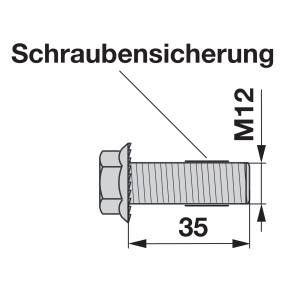 Sperrrippschraube M12X35 Güte (20127292) Prillinger