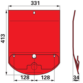 Kufe mitte Stoll Jf 3087775X (281185710) Prillinger